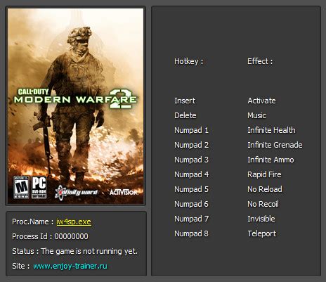 Activate the trainer options by checking boxes or setting values from 0 to 1. . Call of duty modern warfare 2 2022 cheat engine
